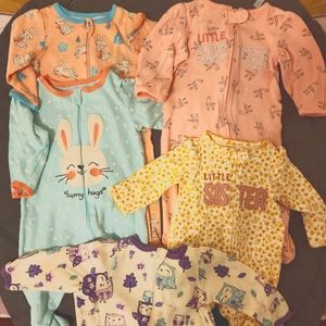 Zip Footie Pajamas (9 pieces)